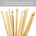 thumbnail image 4 of Dosaele Tunisian Carbonized Bamboo Needle Hook  Multicolor, 4 of 5