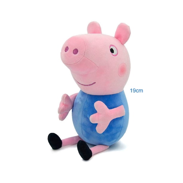 Peppa Pig-muñeco de peluche de Peppa Pig para niños, juguete de cerdo de peluche suave de alta calidad, regalo de cumpleaños, 19 CM, gran oferta