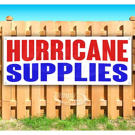 Hurricane Supplies 13 oz Vinyl Banner With Metal Grommets