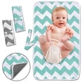 thumbnail image 2 of Portable Changing Pad, 2 Pack Baby Waterproof Diaper Changing Pad Reusable And Washable Newborn Travel Mat Station, 2 of 3