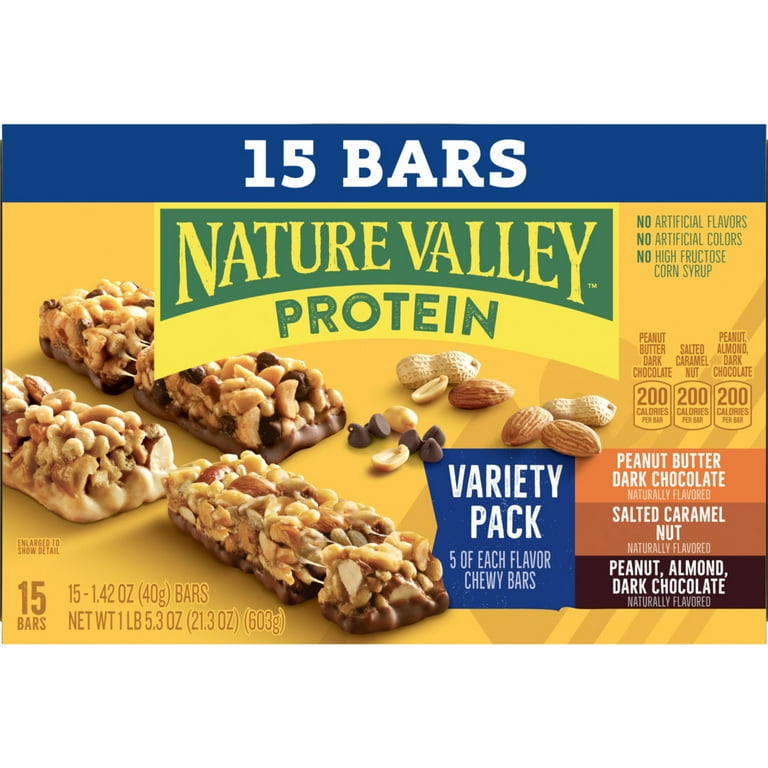 Nature Valley Protein Chewy Snack Bars Variety Pack with 10g