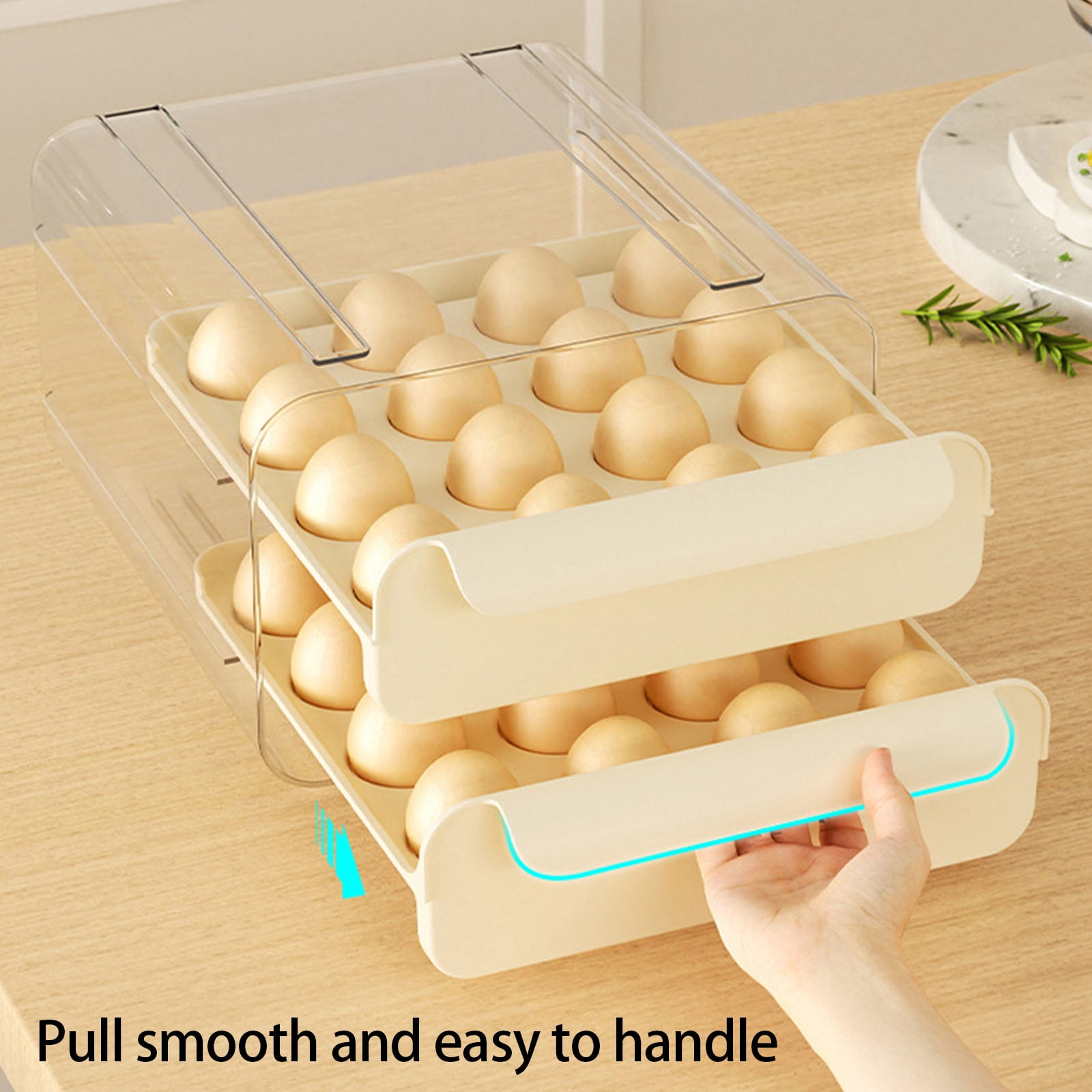 Refrigerator Eggs Holder Featuring Easy Washing PET PP for Home Kitchen Organization