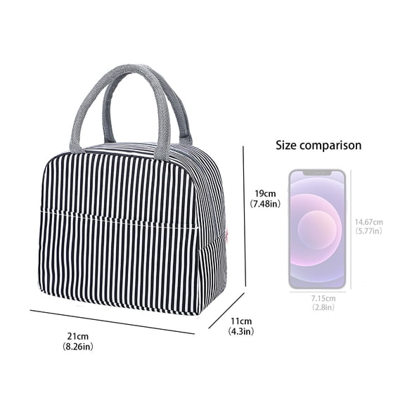 Giyblacko Insulated Tote Lunch Box Bags Insulated Lunch Bag For Women Compact Reusable Tote Cooler Bag Lunch Pail