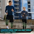 thumbnail image 3 of Compression Knee Braces 2-Pack - Support Sleeve for Running, Sports, Pain Relief from Meniscus Tear, ACL & Arthritis for Women & Men, 3 of 6