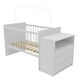 thumbnail image 1 of CUNA CON CAMBIADOR DISEÑO MODERNO BLANCO, 1 of 6