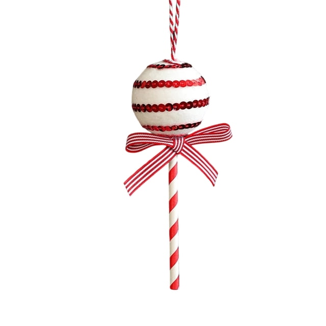 Árbol de Navidad Decorativo de Caramelo Acrílico Plano Colgante