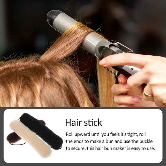 Luxshiny 3Pcs Hair Bun Maker for Hair Easy Updo Styling Tool Assorted Color Durable Material
