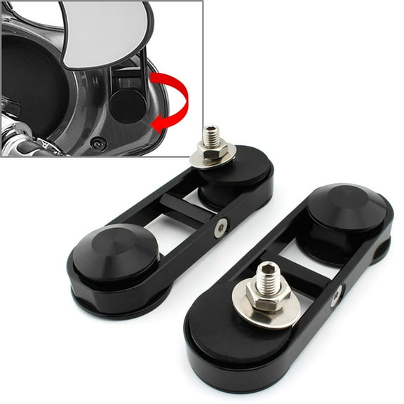 NS 2PCS Drop Mirror Relocator Mount for Harley Touring Street Glide FLHX 2014-2022