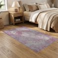 thumbnail image 2 of ODIKA 5'x7' Washable Area Rug Vintage Distressed Boho Mosaic Ornate Scrolling Border Botanical for Dining Room, Under Table, Home Office, Non-Slip Chair-Friendly, 2 of 7
