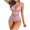 Pink, variant on Lindreshi Sexy Lingerie for Women Set Ladies Fashion Sexy Lingerie Lace Flowers Hollow Sexy Mesh Underpants Suit
