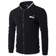 thumbnail image 2 of Cárdigan informal holgado con cremallera para hombre, ropa deportiva sencilla con estampado, ideal para exteriores, béisbol y golf, primavera y otoño, 2 of 5