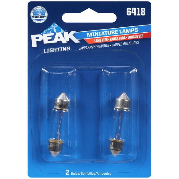 Peak  Halogen  Indicator  Miniature Automotive Bulb  6418