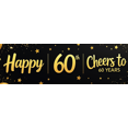thumbnail image 4 of Golden Balloons Stars Backdrop Banner for 60th Birthday Party, Happy Birthday Cheers Decoration, Party Supplies Photography Props for Celebrations Events Decorations, 4 of 8