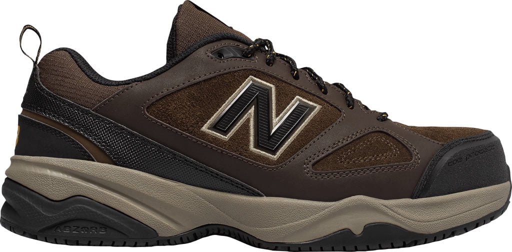 Men's New Balance MID627v2 Steel Toe Work Shoe Brown/Black 13 2E ...