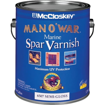 McCloskey Man O' War Semi-Gloss Clear Marine Spar Varnish 1 gal