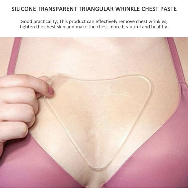 Anti-Wrinkle Reusable Chest Pad Silicone Décolleté Pad For Eliminating  Chest Wrinkles + Moisturizing Care (T-shape)
