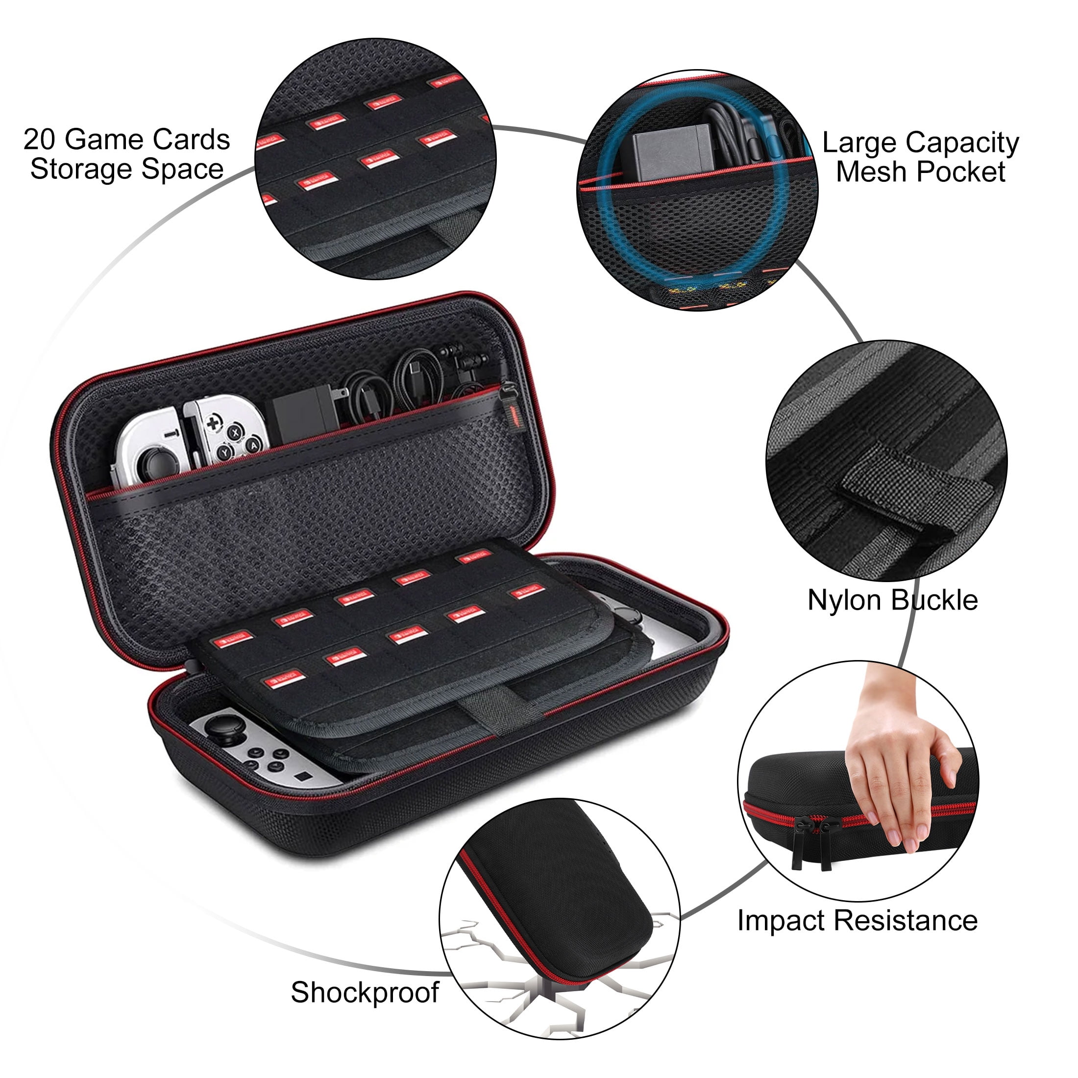 EEEkit 17-in-1 Accessories Bundle Fit for Nintendo Switch OLED