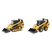 Diecast Masters 1/64 Caterpillar 272D2 Skid Steer Loader & 297D2 Compact Track Loader Set 84647