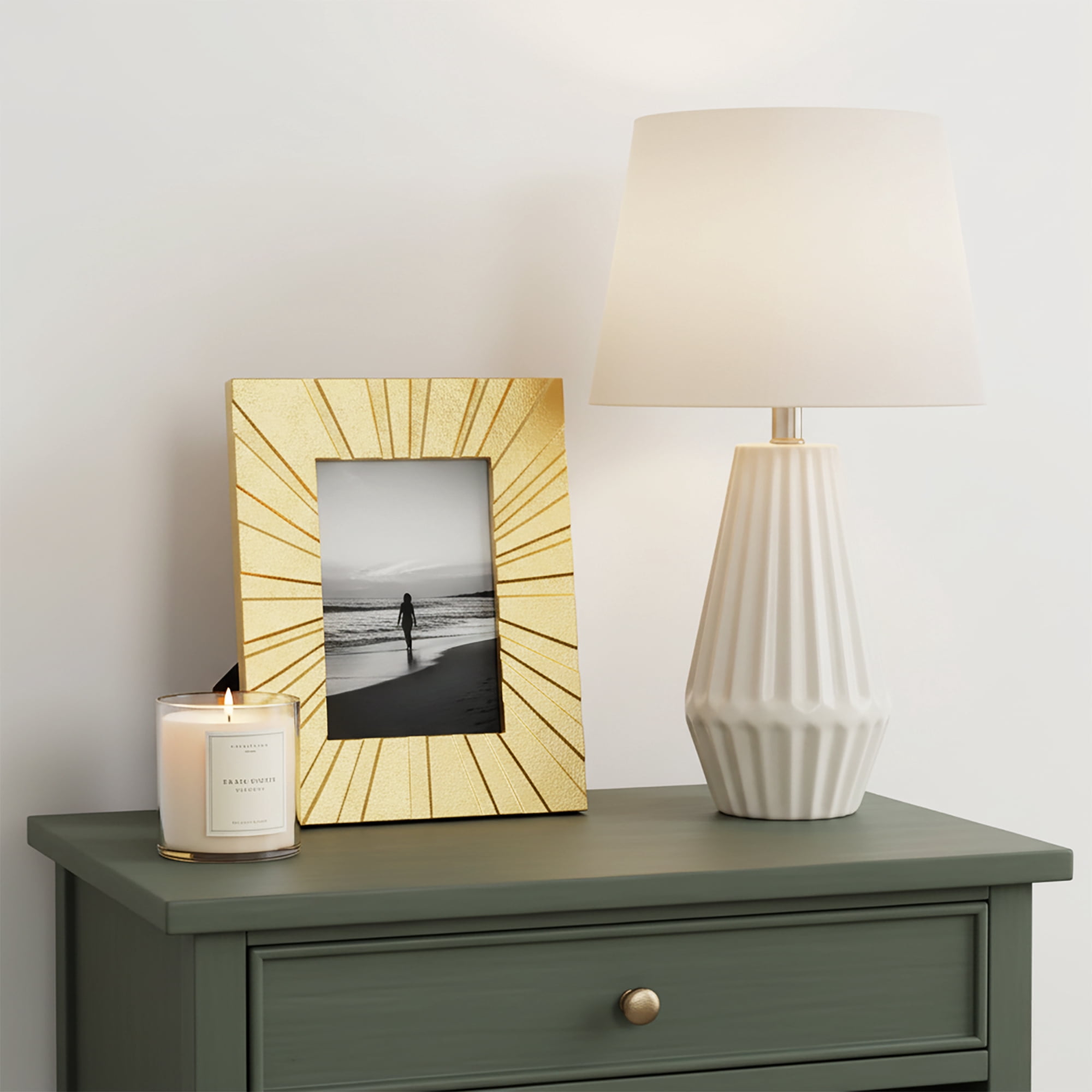 Better Homes & Gardens 5x7 Picture Frame – Gold Cast Radiant Metal Tabletop Photo Frame
