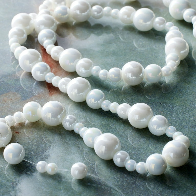 White marble beads sale
