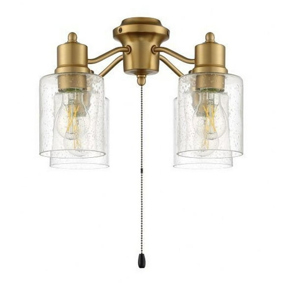 Craftmade Lk403107-Led 17" Wide 4 Light Led Ceiling Fan Light Kit - Brass