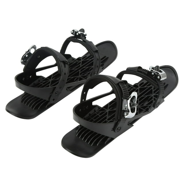 Mini Bottes de Ski, Mini Bottes de Ski Portables Noires avec Boucle en Métal et Sac de Rangement pour Compétition