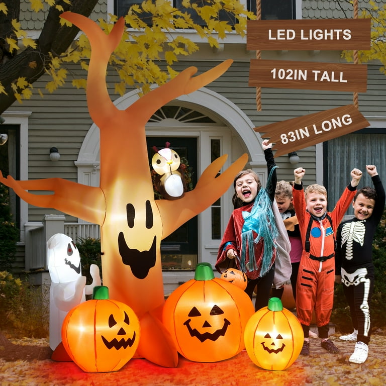 Halloween Fantasma Appeso Divertente Decorazione del Giardino Luci Layout d7881