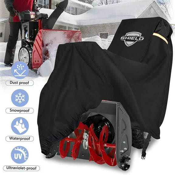 IC ICLOVER 600D Heavy Duty Two Stage Snow Blower Thrower Cover Waterproof UV Rain Dust Protector