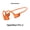 Orange, variant on Restored Shokz OpenRun Pro 2 - Open-Ear, Bone Conduction Sport Headphones,Silver