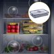 thumbnail image 4 of Contenedores de almacenamiento de alimentos con tapa - Contenedores de alimentos, contenedores de plástico para preparación de comidas Gris32.5x22.5x6.3cm, 4 of 7