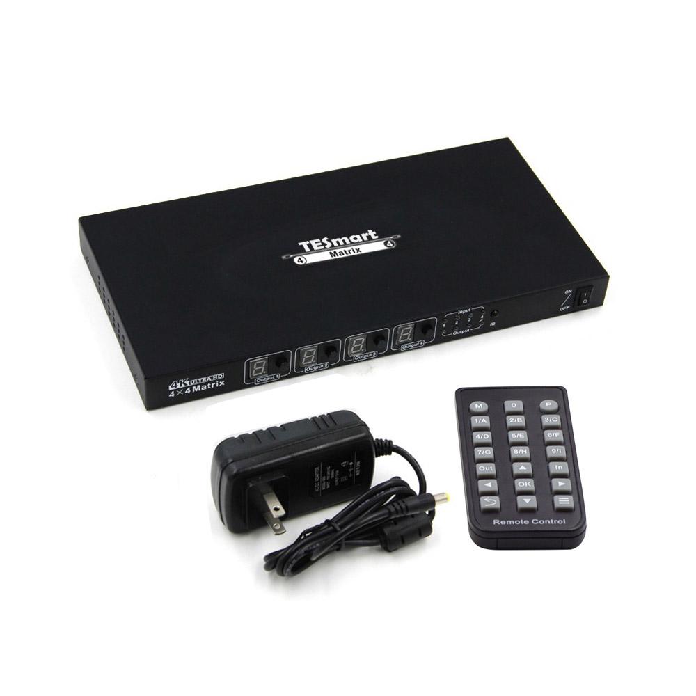 HDMI Matrix Video Switcher – 4x4 – 4K HDMI 1.4 – Control Switcher with Remote, IP, Ethernet Port, RS232 - image 4 of 5