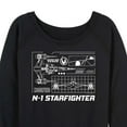 thumbnail image 3 of Star Wars - The Mandalorian N1 Starfighter  - Wo Men's French Terry Long Sleeve Pullover, 3 of 5