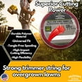 thumbnail image 3 of Master Line .105" Trimmer Line, 165ft | Red Star Shaped Polymer | Universal Eater String for Gas & Electric & Battery Models | Made in The (6 Pack), 3 of 5