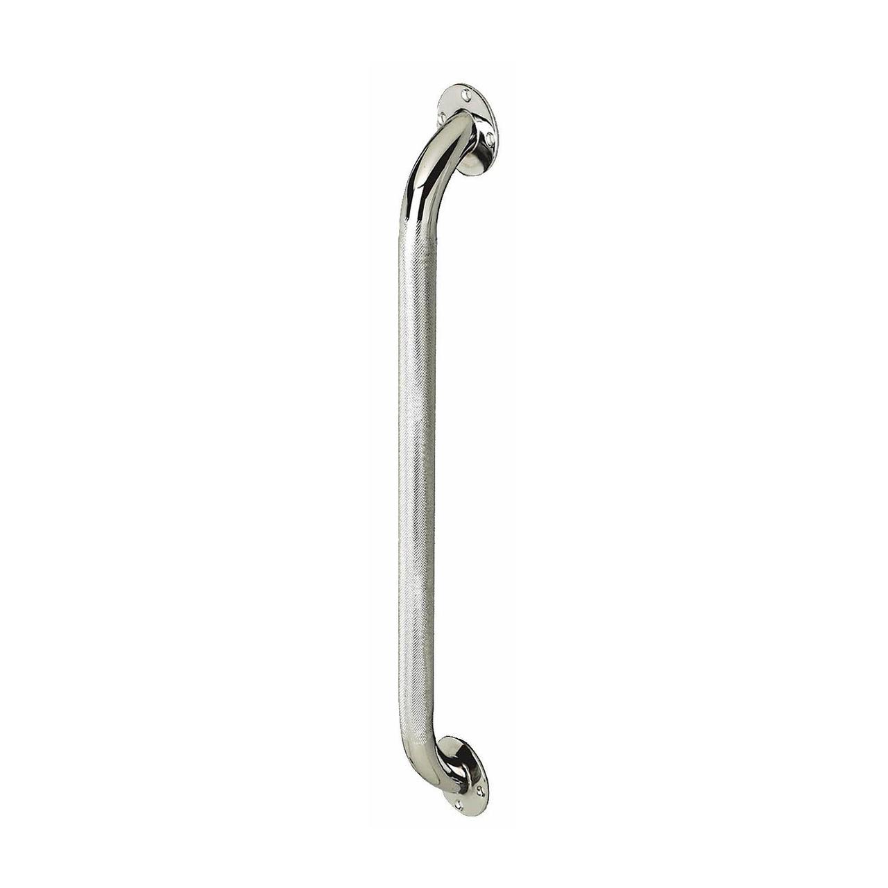 Medline Knurled Chrome Grab Bar, 12"