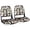 E9-Camo, variant on NORTHCAPTAIN T1 Deluxe Low Back Folding Boat Seat,Stainless Steel Screws Included