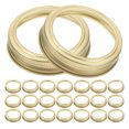 thumbnail image 4 of Shisuyan 24pcs Jar Tinplate Split-Type Canning Rings Gold Sealing Bands For Food Storage Reusable Jar Lid Bands For Home Canning Kitchen Organization And Decorative Storage 70 Mm, 4 of 8