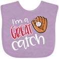 thumbnail image 3 of Inktastic I'm a Great Catch Baseball Glove Boys or Girls Baby Bib, 3 of 4