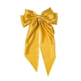 thumbnail image 1 of Pince à Cheveux en Satin Vintage Bowknot, Jaune Vif, 1 of 8