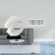 thumbnail image 2 of Escultura de ola, estatua abstracta, adorno artesanal, centro de mesa, reloj de pared digital, multifuncional, resina y material PP, adecuado para ofi, 2 of 8