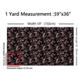 thumbnail image 3 of Homewish Romantic Flower Fabric by the Yard 1 Yard,Natural Botanical Floral Home Decor Fabric by the Yard,Black Pink Sewing Fabric For Children,Microfiber Bedroom Decor, 3 of 6