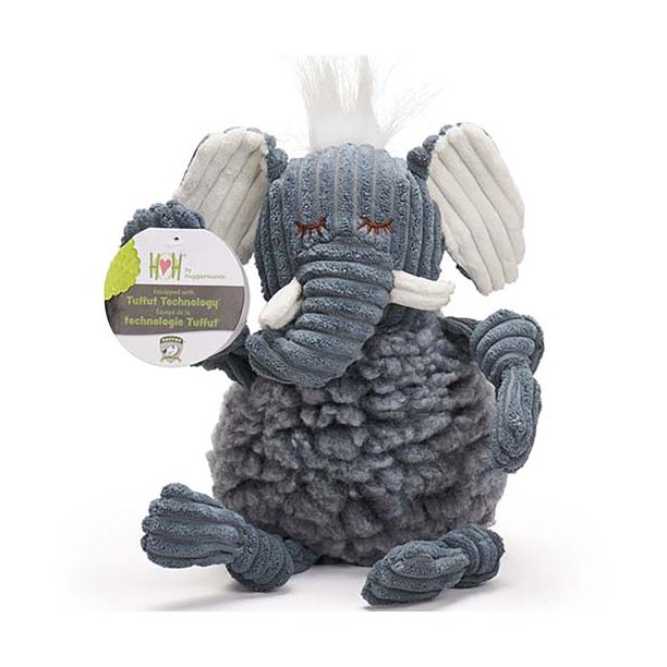 Juguete de Peluche para Perro HuggleHounds Elefante Ellamae Grande con Sonido