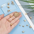 thumbnail image 4 of About 24pcs 3/4/5/6mm Gold Column Cord End Metal End Caps Stainless Steel Cord Caps Leather Cord Ends Terminators End Tip Bead Caps for DIY Jewelry Making, 4 of 9