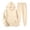Beige-A#3076VV, variant on Hearthz Sweatsuits Men 2 Piece Outfit Drawstring Fleece Pullover Hoodies and Sweatpants Fall Winter Big and Tall Men Sweatsuit Black L