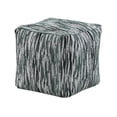 thumbnail image 3 of Puff Otomano Benzara Moderno Verde y Blanco 40x40x40 cm Jacquard, 3 of 6