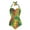 Tie Dye Jamaican Flag, variant on FKELYI Rainbow Love Print Women Swimsuits One Piece Bikini Swimwear Halter Bathing Suits with Soft Pad Polyester Beachwear Tummy Control Monokini for Ladies Summer Swimming Surfing, S