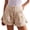 Apricot, variant on utcoco Women's Summer High Waisted Wide Leg Buttons Denim Shorts