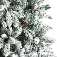 thumbnail image 6 of Nearly Natural Livingston Clear Prelit LED White Flocked Pine Christmas Tree, 8', 6 of 9