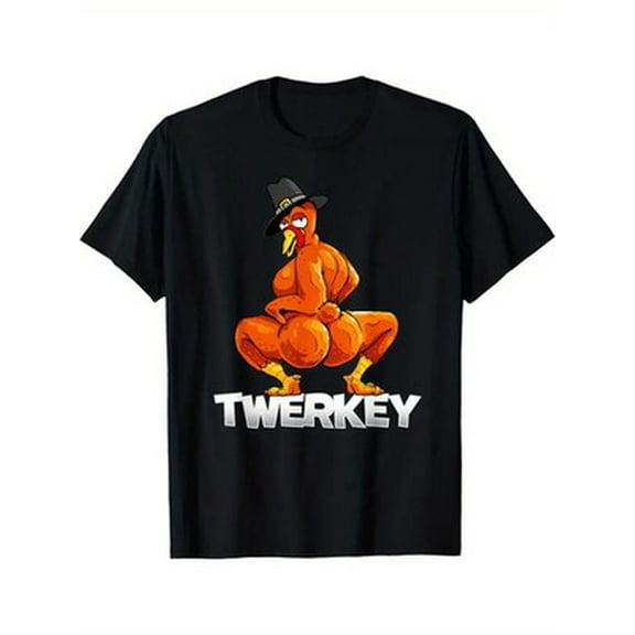 Velto Men's Breathable Cotton Crew Neck T-shirt with Twerkey Graphic - Comfortable, Ca All Size S-5XL