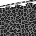 thumbnail image 3 of Black Leopard Print Shower Curtain 84"x72" ,Bathroom Decorative Shower Curtains Set with 12 Hooks,Modern Waterproof Washable Shower Curtain, 3 of 6