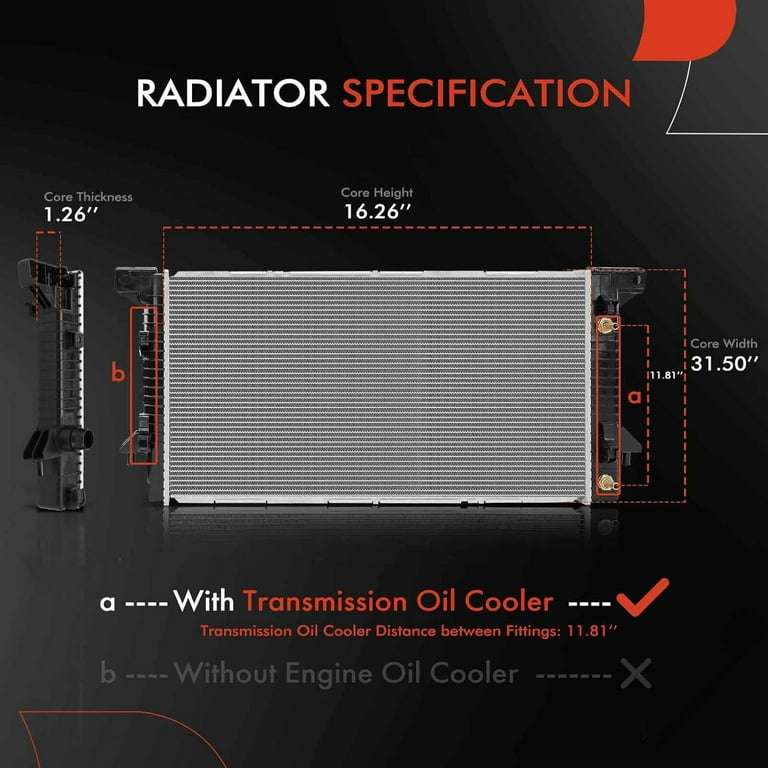 Transmission Oil Cooler For 2010-2014 Ford E150 250 Econoline 9C2Z7A095A 4R75E